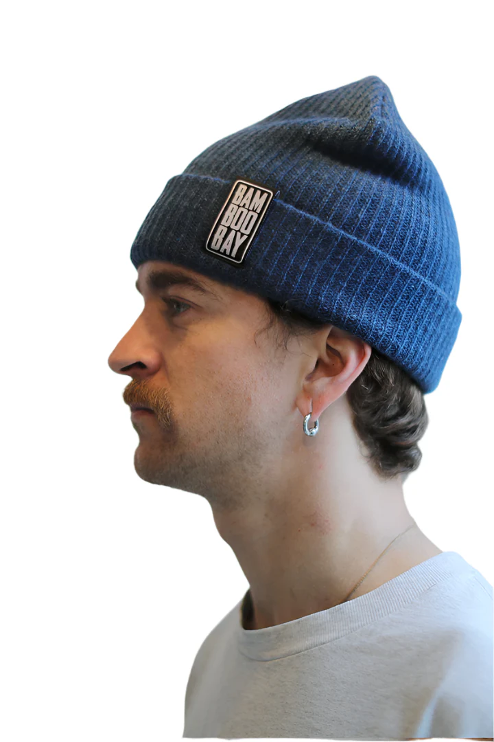 BamBooBay Baa Baa Beanie Navy - Image 3