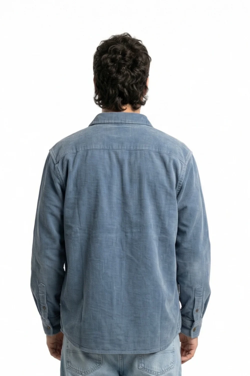 BamBooBay Chill Cord Long Sleeve Shirt Blue - Image 2