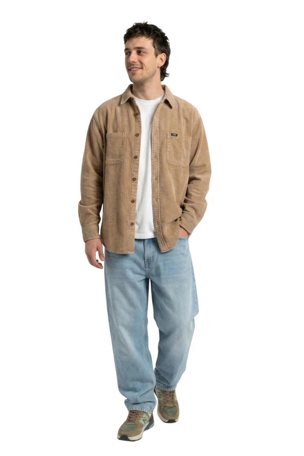 BamBooBay Chill Cord Long Sleeve Shirt Mushroom - Image 3