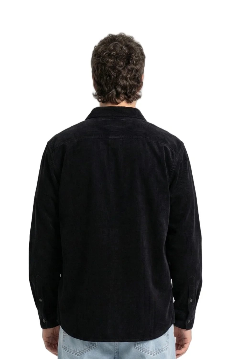 BamBooBay Chill Cord Long Sleeve Shirt Washed Black - Image 2