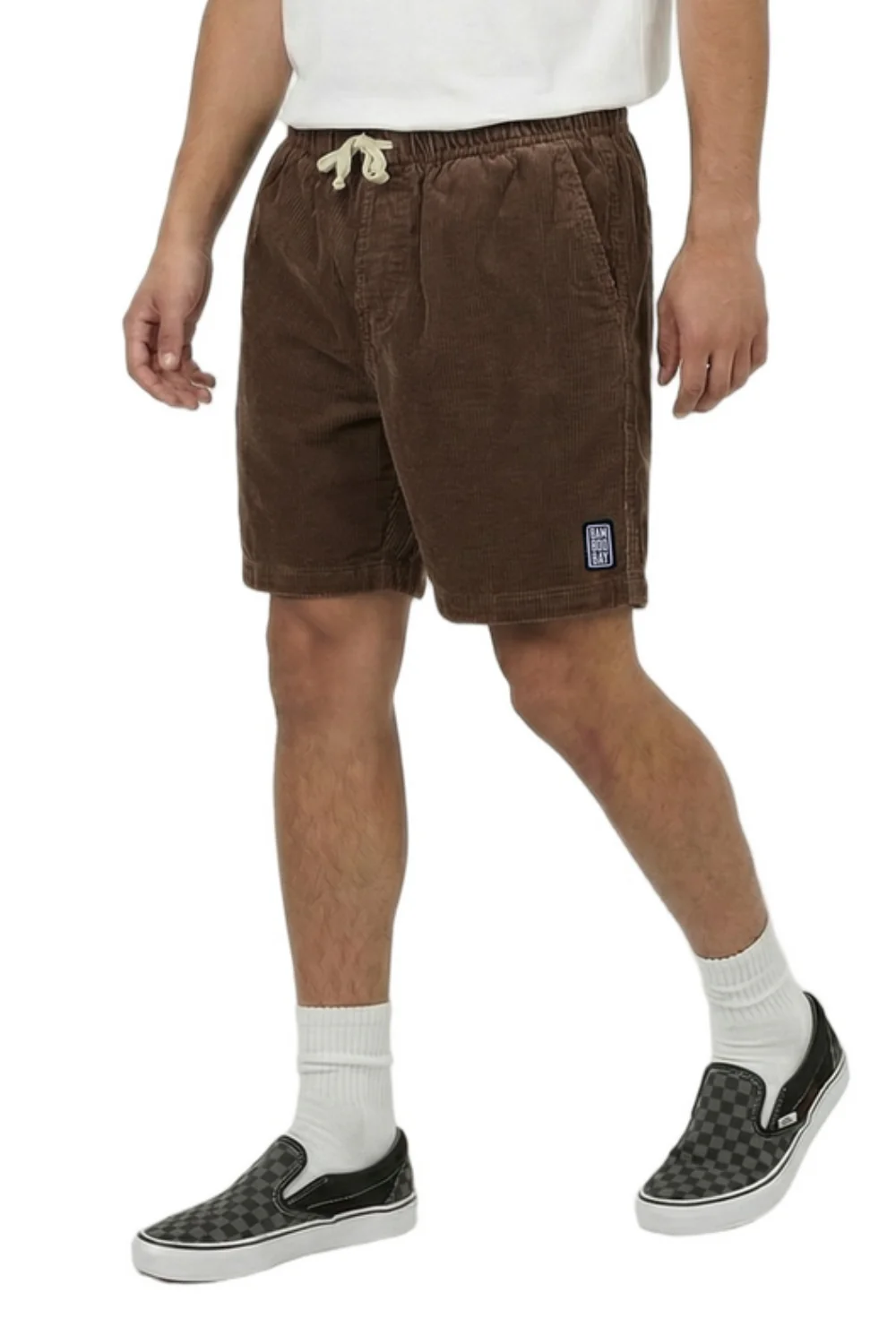 BamBooBay Chill Cord Shorts Chocolate - Image 3