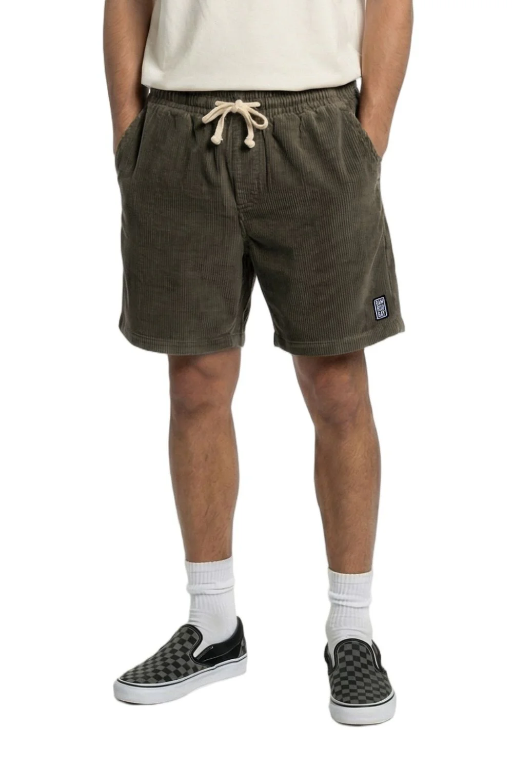 BamBooBay Chill Cord Shorts Olive