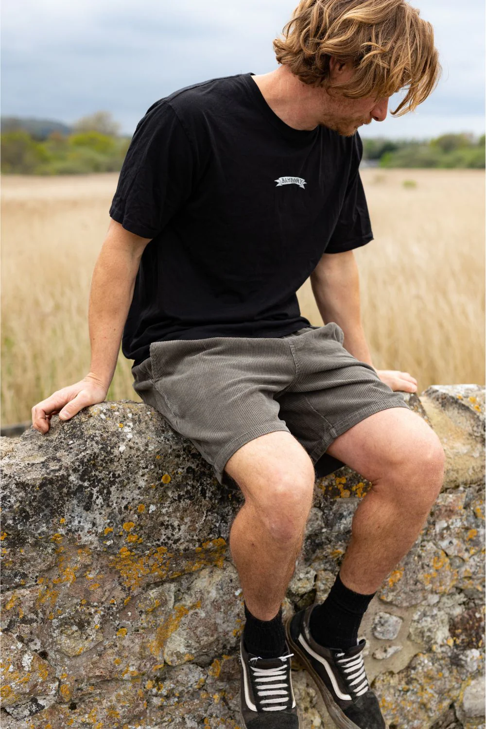 BamBooBay Chill Cord Shorts Olive - Image 2