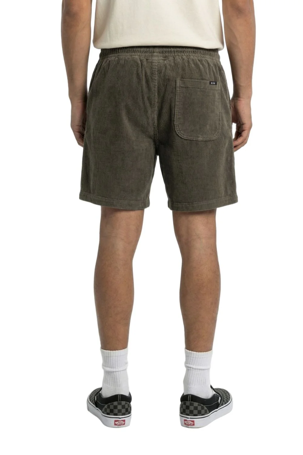 BamBooBay Chill Cord Shorts Olive - Image 4