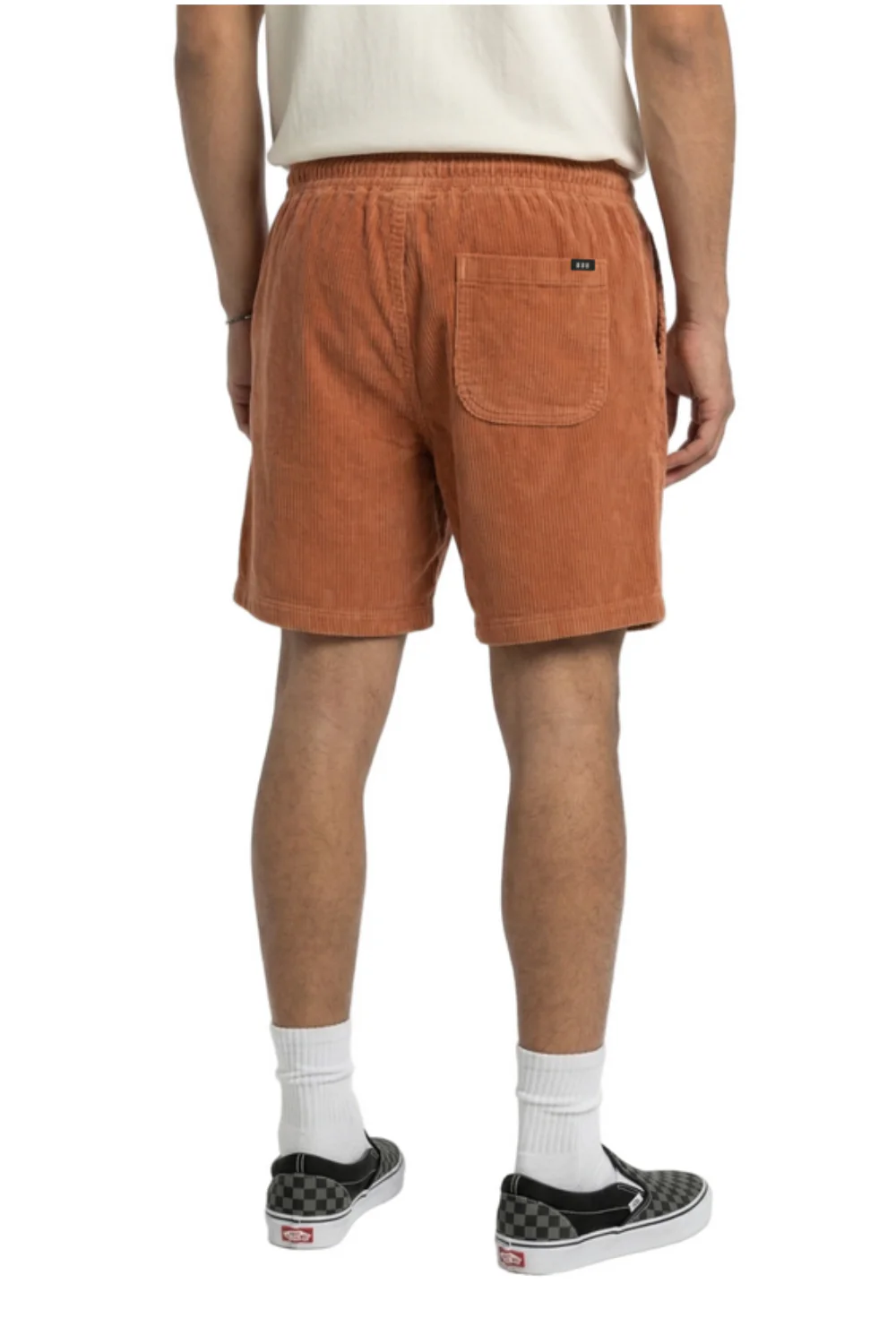 BamBooBay Chill Cord Shorts Rust - Image 3