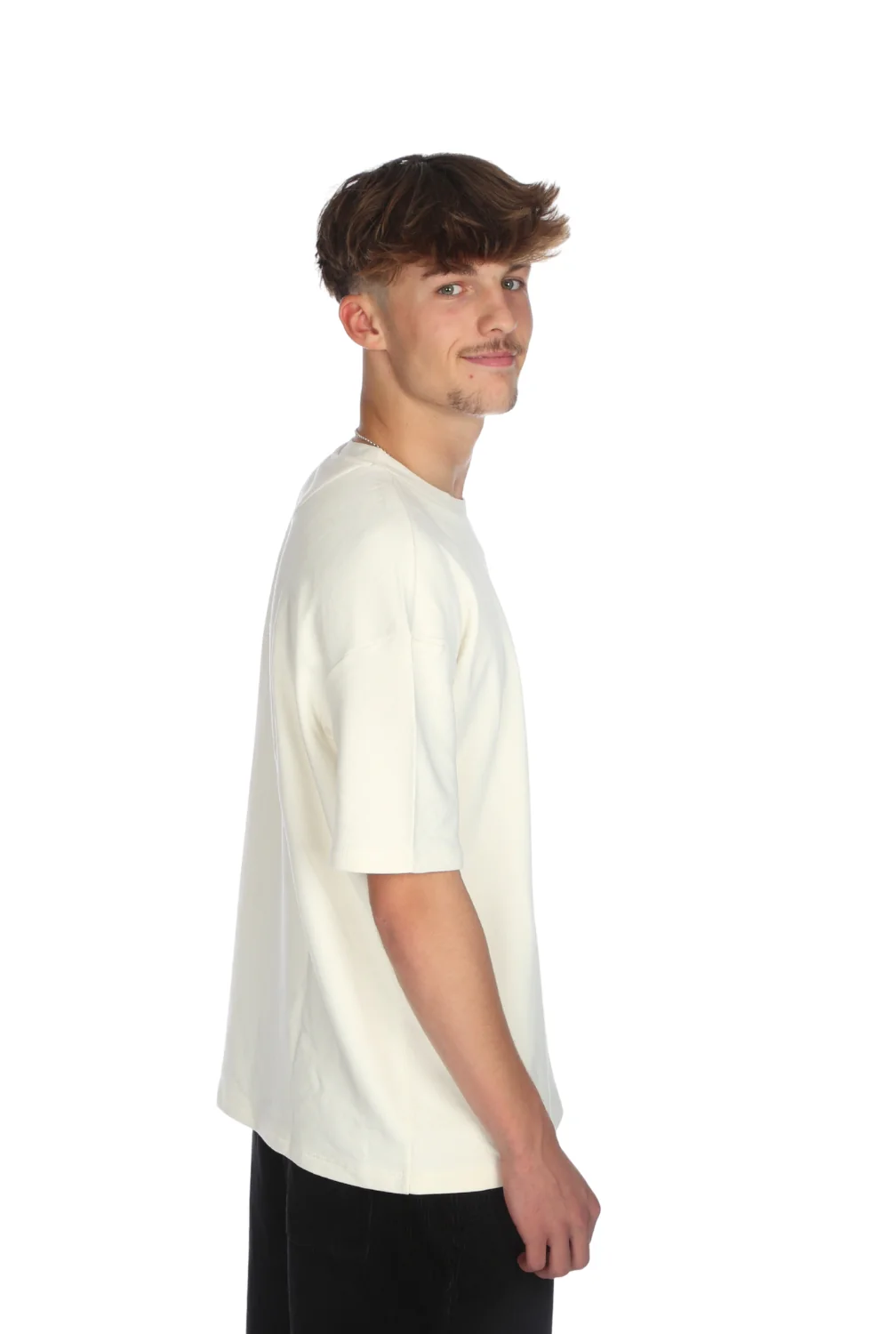 BamBooBay Jackson Heavyweight T-Shirt Ivory - Image 2