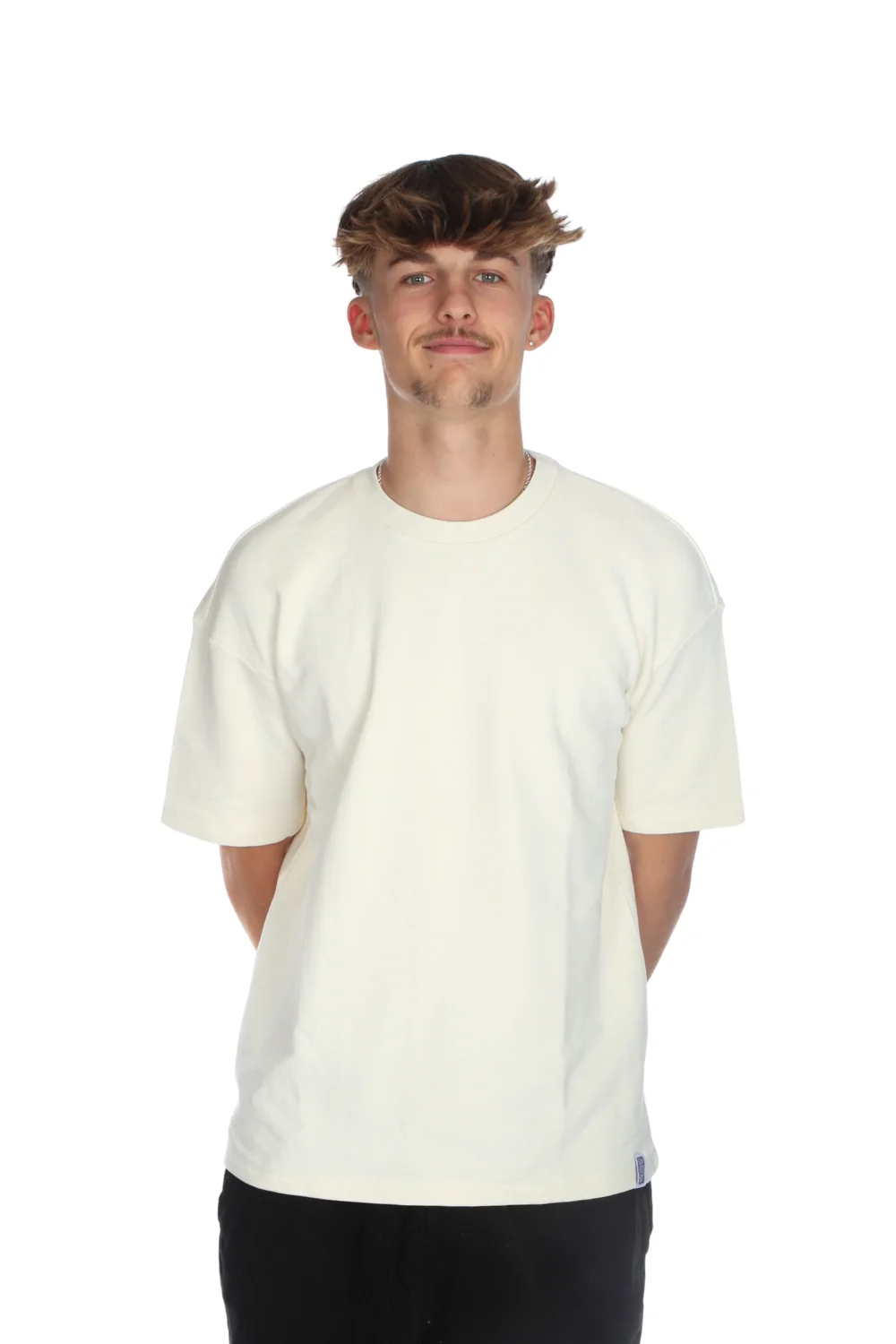 BamBooBay Jackson Heavyweight T-Shirt Ivory - Image 3