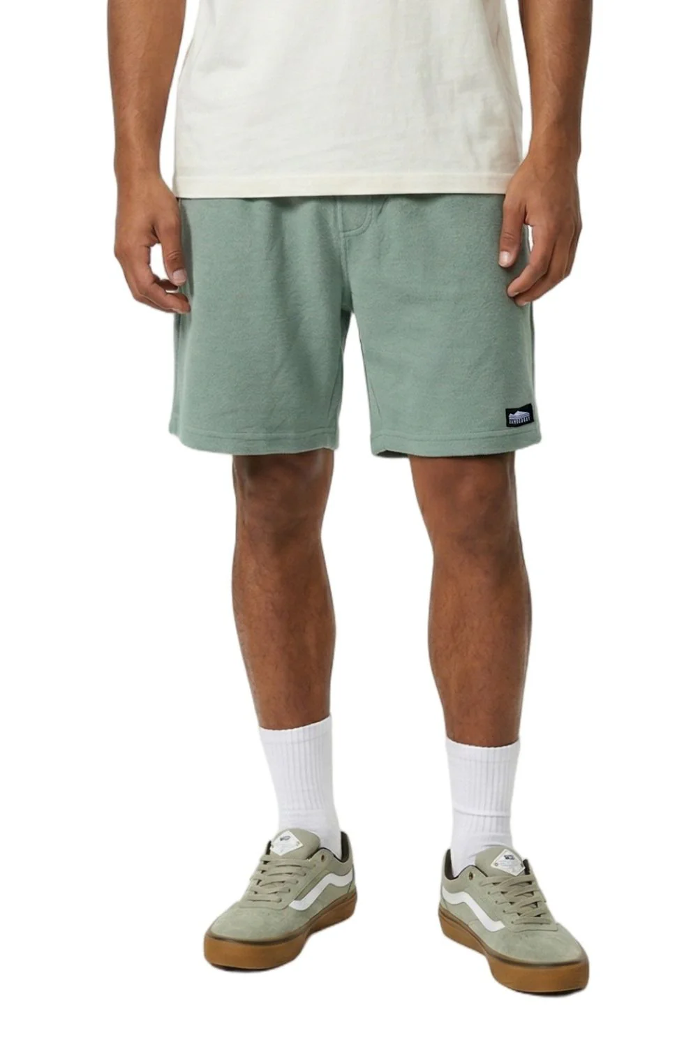 BamBooBay Lazy Terry Mens Shorts Aloe