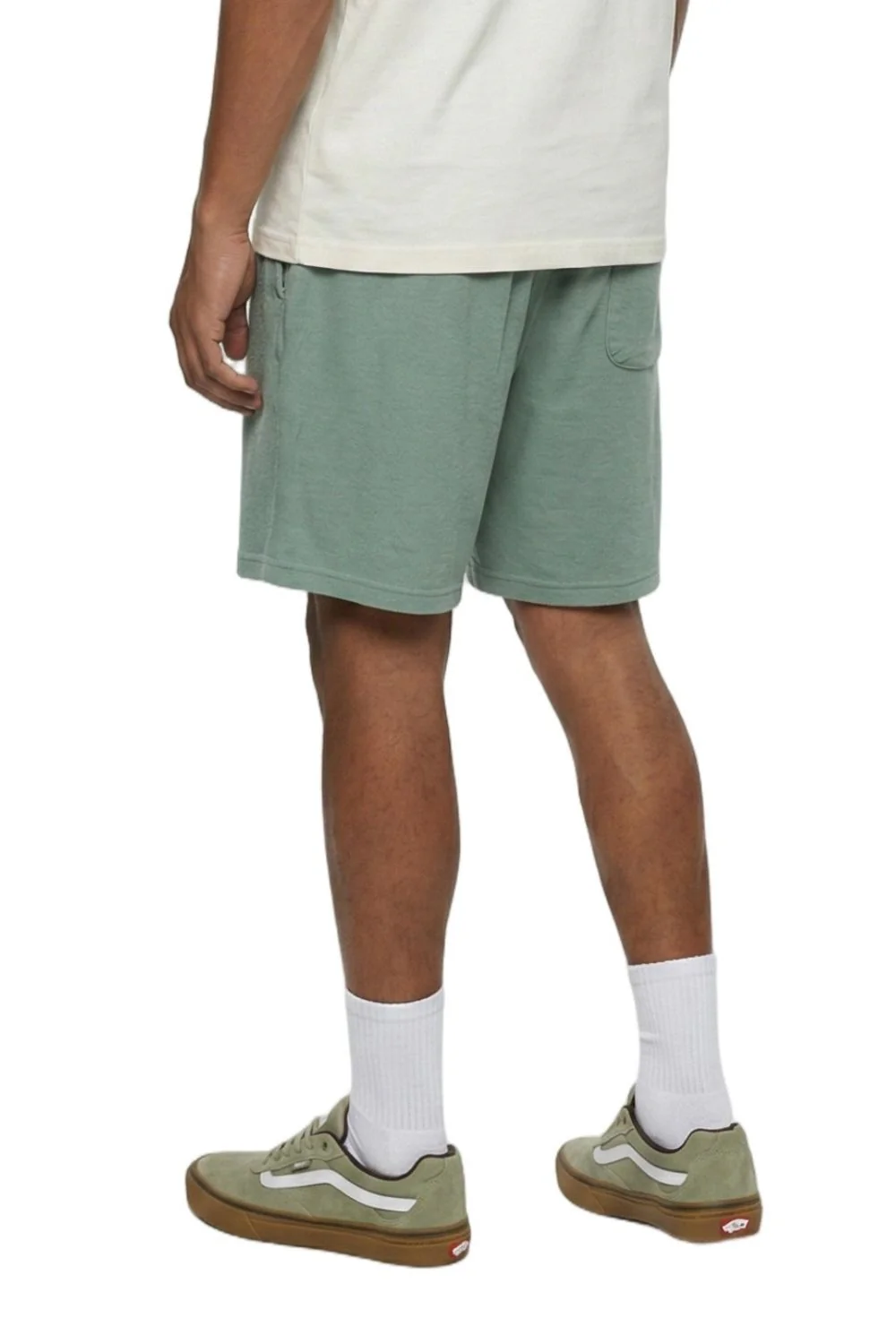 BamBooBay Lazy Terry Mens Shorts Aloe - Image 3