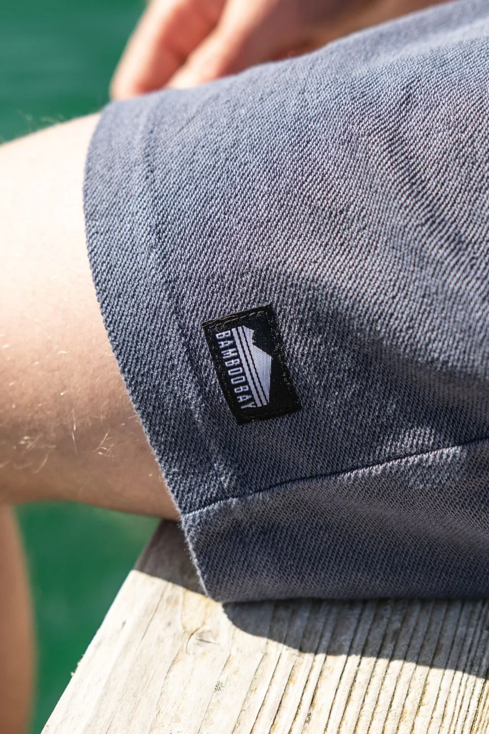BamBooBay Lazy Terry Mens Shorts Navy - Image 3