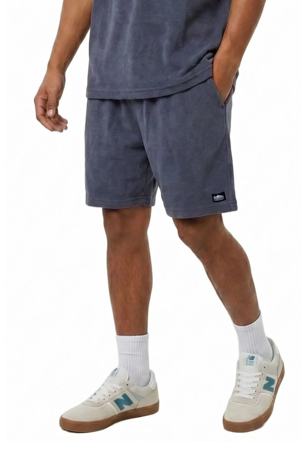 BamBooBay Lazy Terry Mens Shorts Navy - Image 4