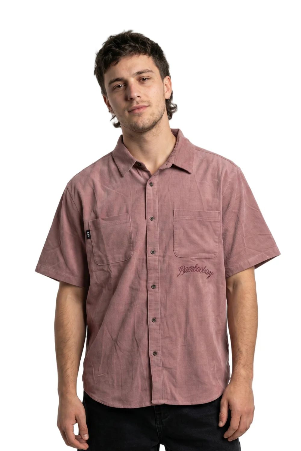 BamBooBay Script Mens Shirt Rose
