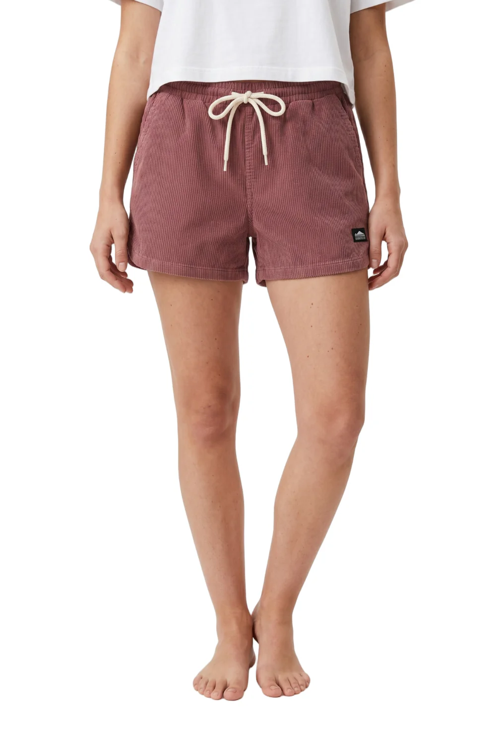 BamBooBay Womens Chill Cord Shorts Mauve