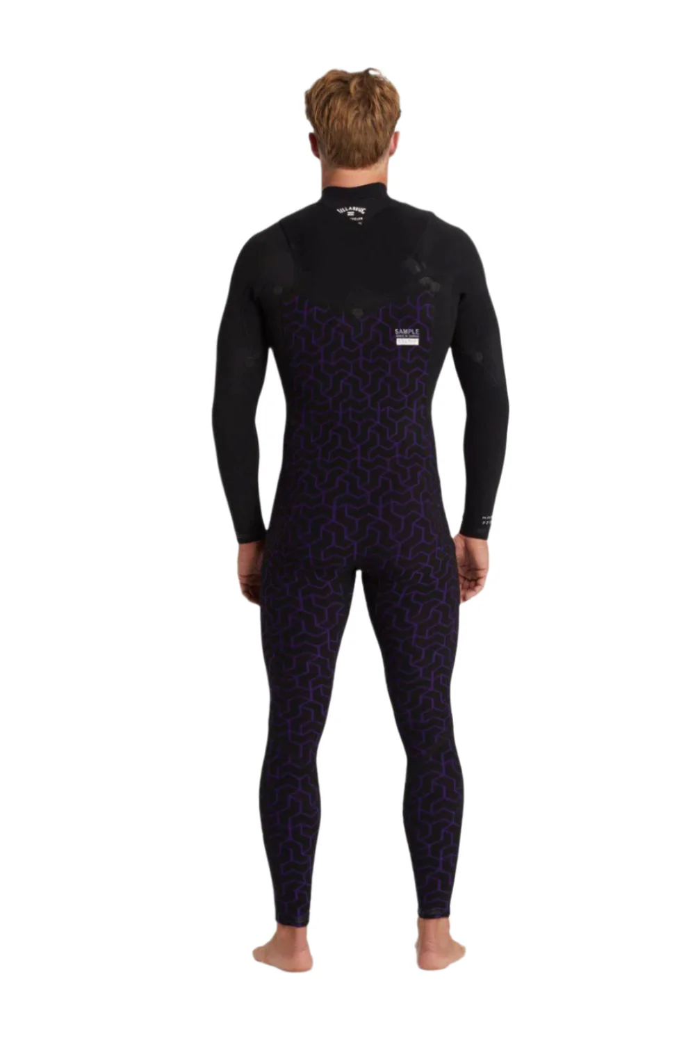 Billabong Furnace Natural 4/3mm Mens Wetsuit Chest Zip Black - Image 2