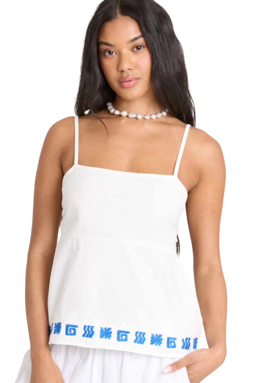 Billabong Sun Stamp Womens Woven Tank Top Salt Crystal - Image 4