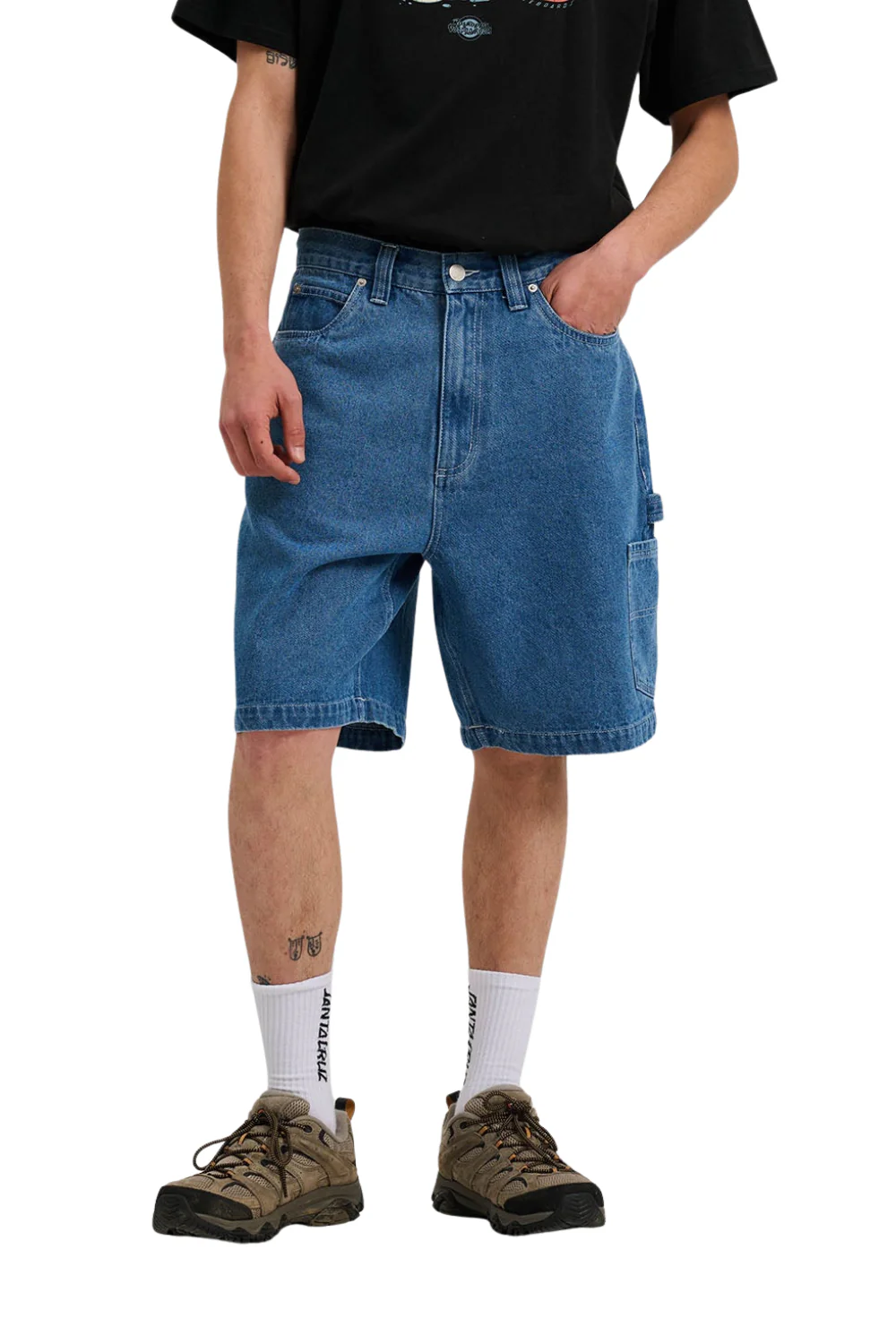 Santa Cruz Mens Carpenter Big Shorts Classic Blue