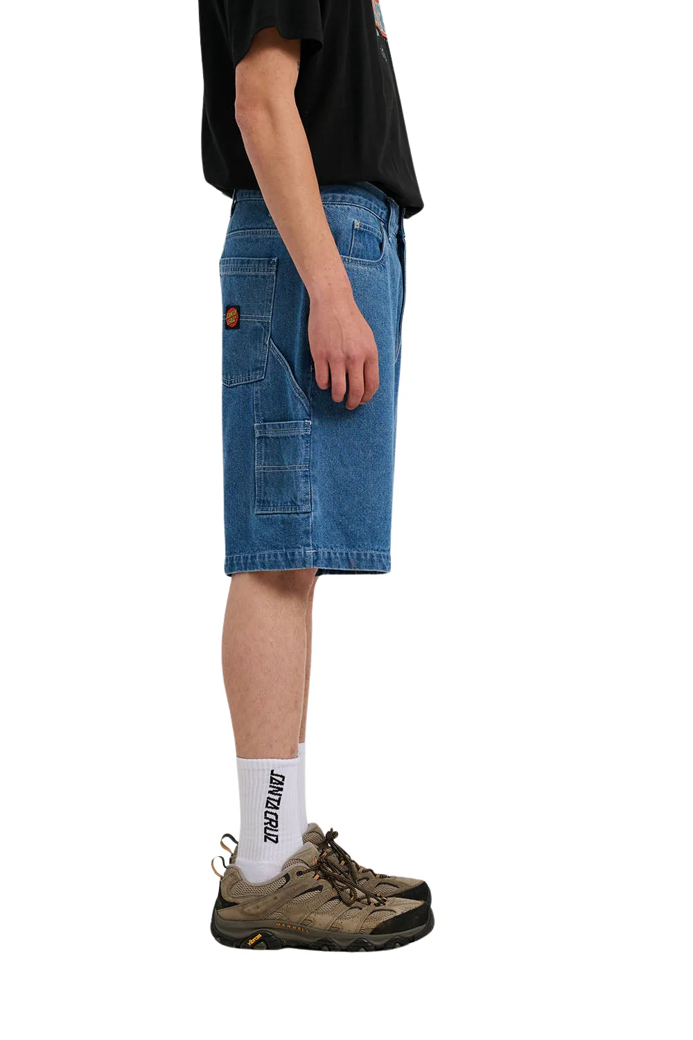 Santa Cruz Mens Carpenter Big Shorts Classic Blue - Image 3