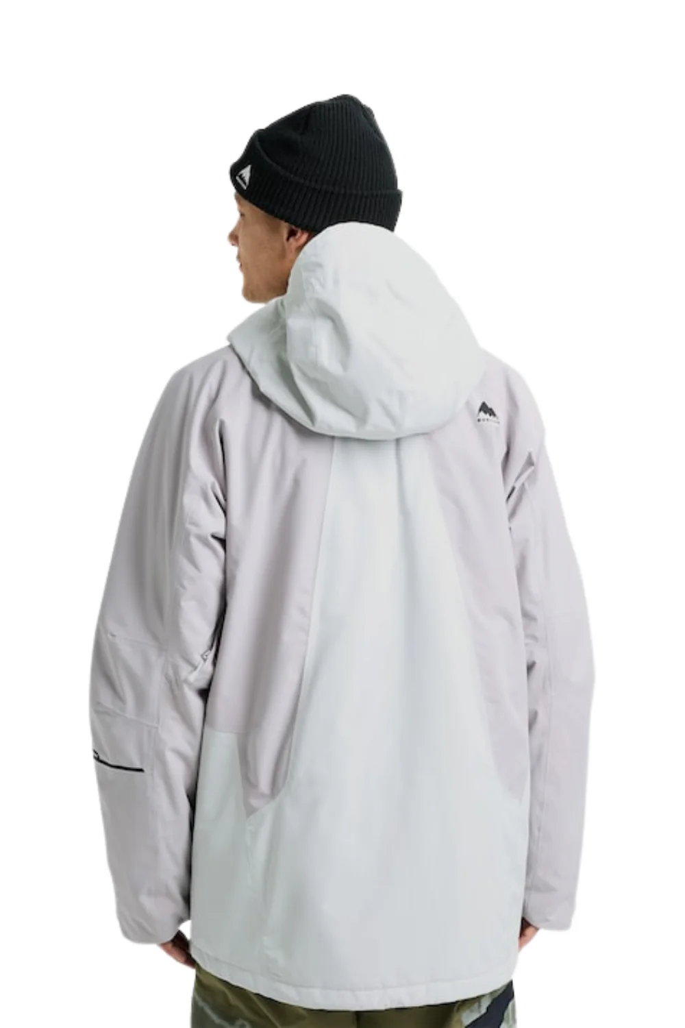 Burton Mens Reserve 2L Insulated Snowboard Jacket Grey Cloud/Washed Lavender - Image 2