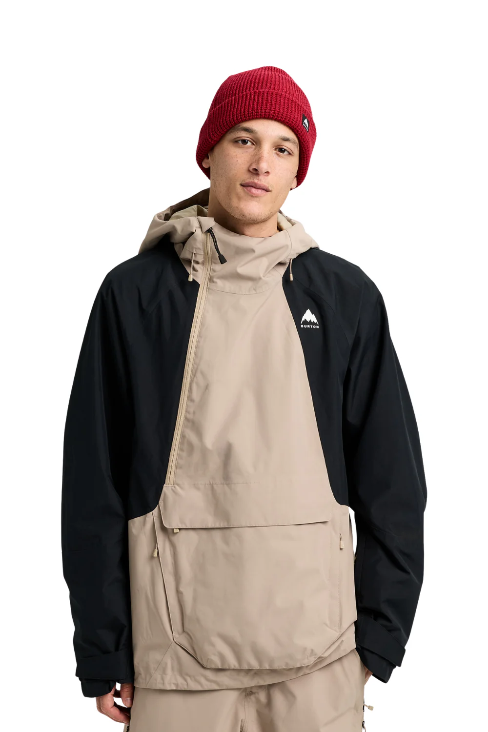 Burton Mens Reserve 2L Relaxed Snowboard Anorak Summit Taupe/True Black