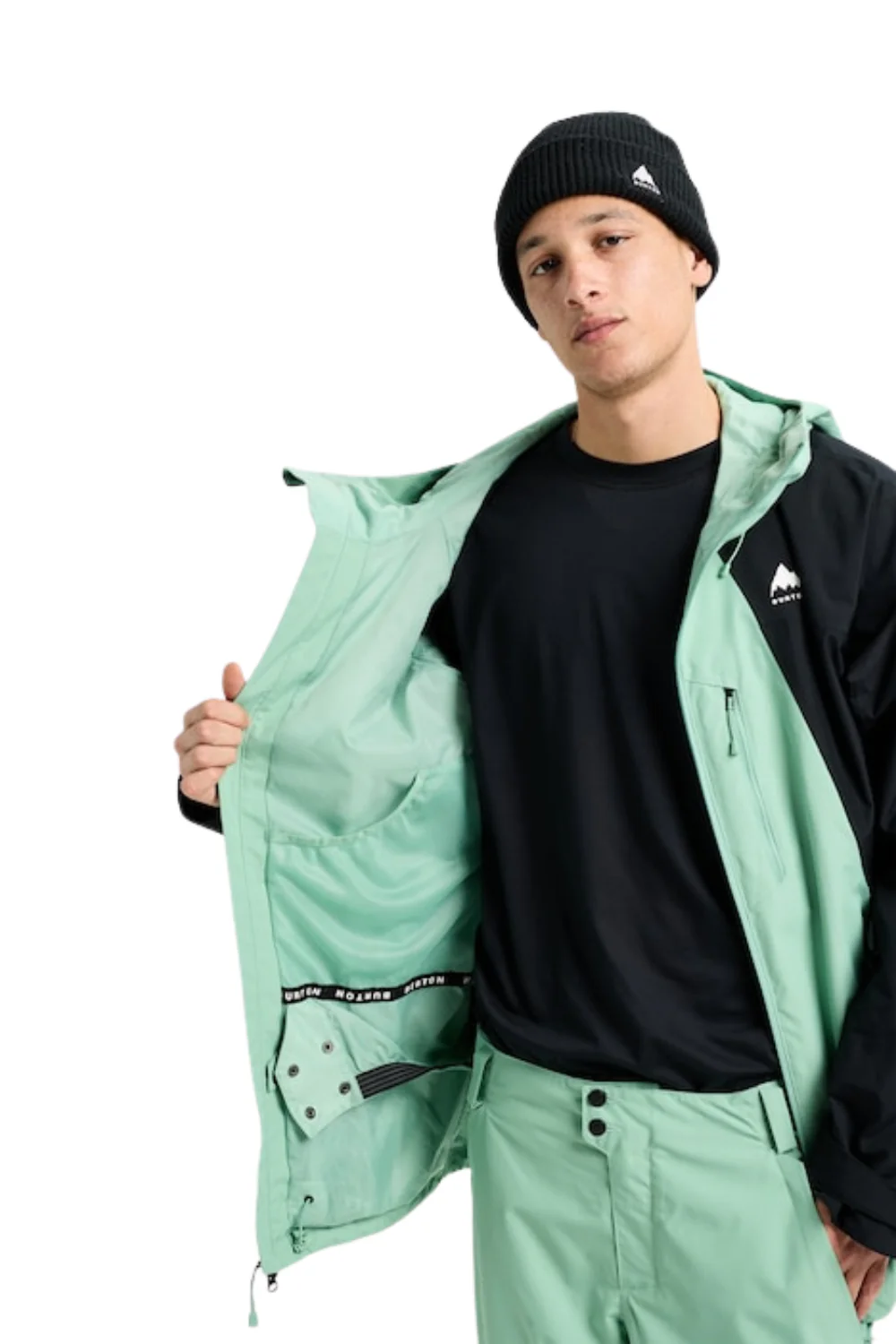 Burton Mens Reserve 2L Shell Snowboard Jacket Soft Sage/True Black - Image 7