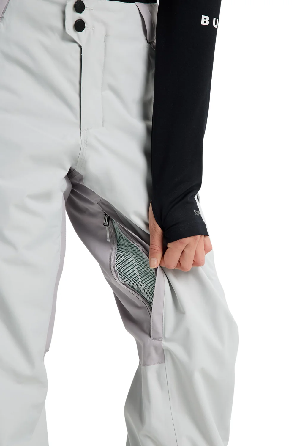 Burton Reserve 2L Womens Insulated Snowboard Pants Gray Cloud/Washed Lavender - Image 5