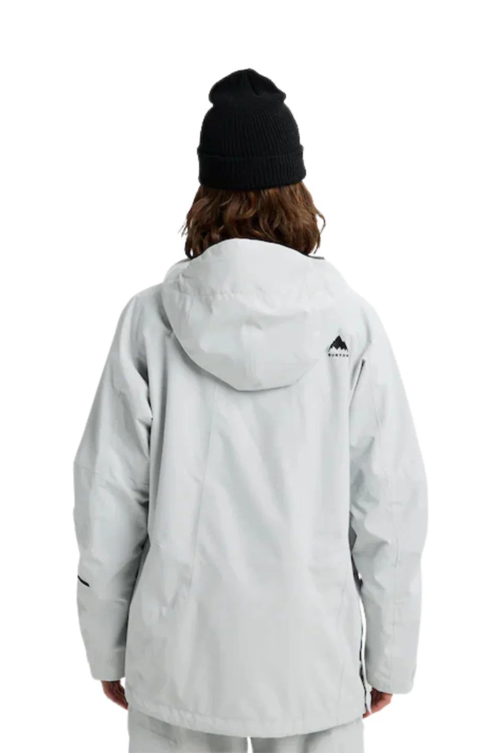 Burton Womens Reserve 2L Relaxed Snowboard Anorak Jacket Gray Cloud - Image 2