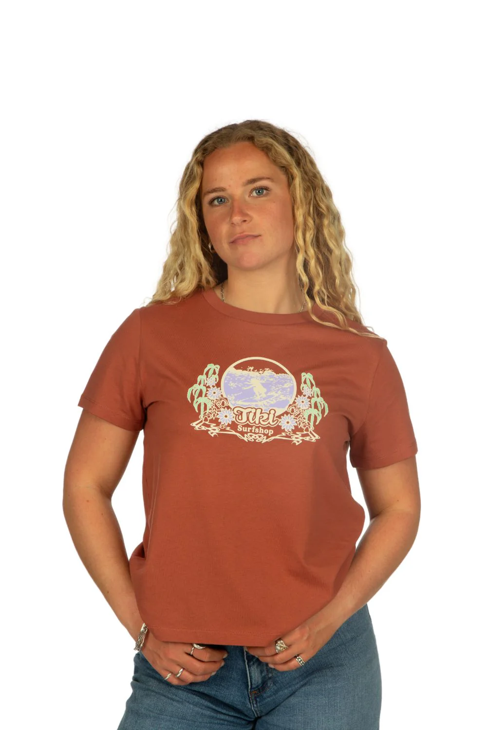 Tiki 70'S Surfer T-Shirt Heritage Brown