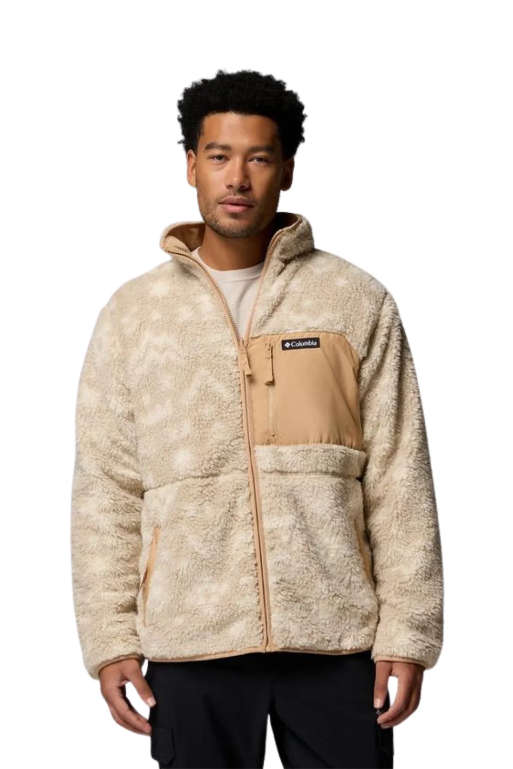 Columbia Winter Pass Reversible Fleece Canoe Dark Stone Peaked Tonal