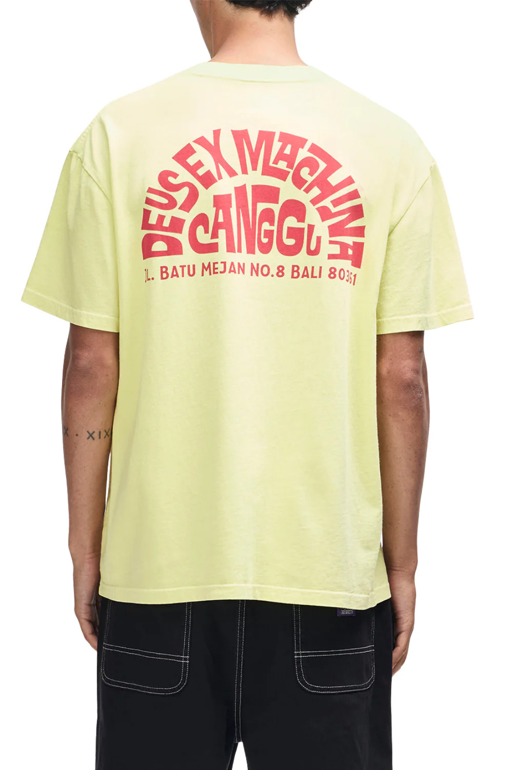 Deus Canggu Address Mens T-Shirt Canary Yellow
