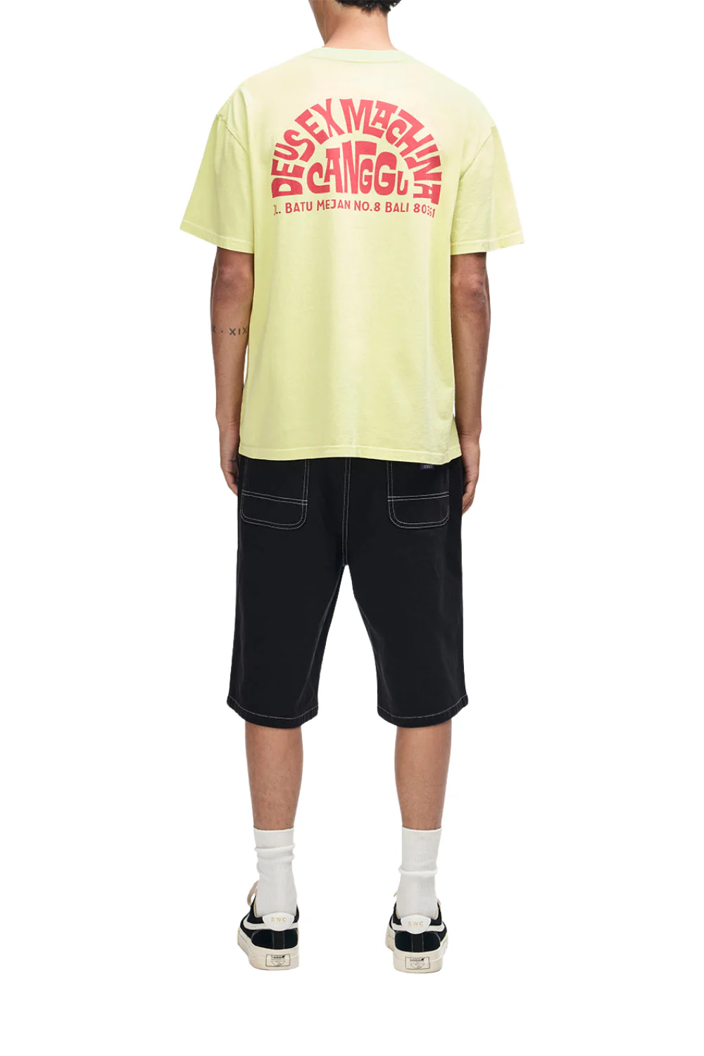 Deus Canggu Address Mens T-Shirt Canary Yellow - Image 3