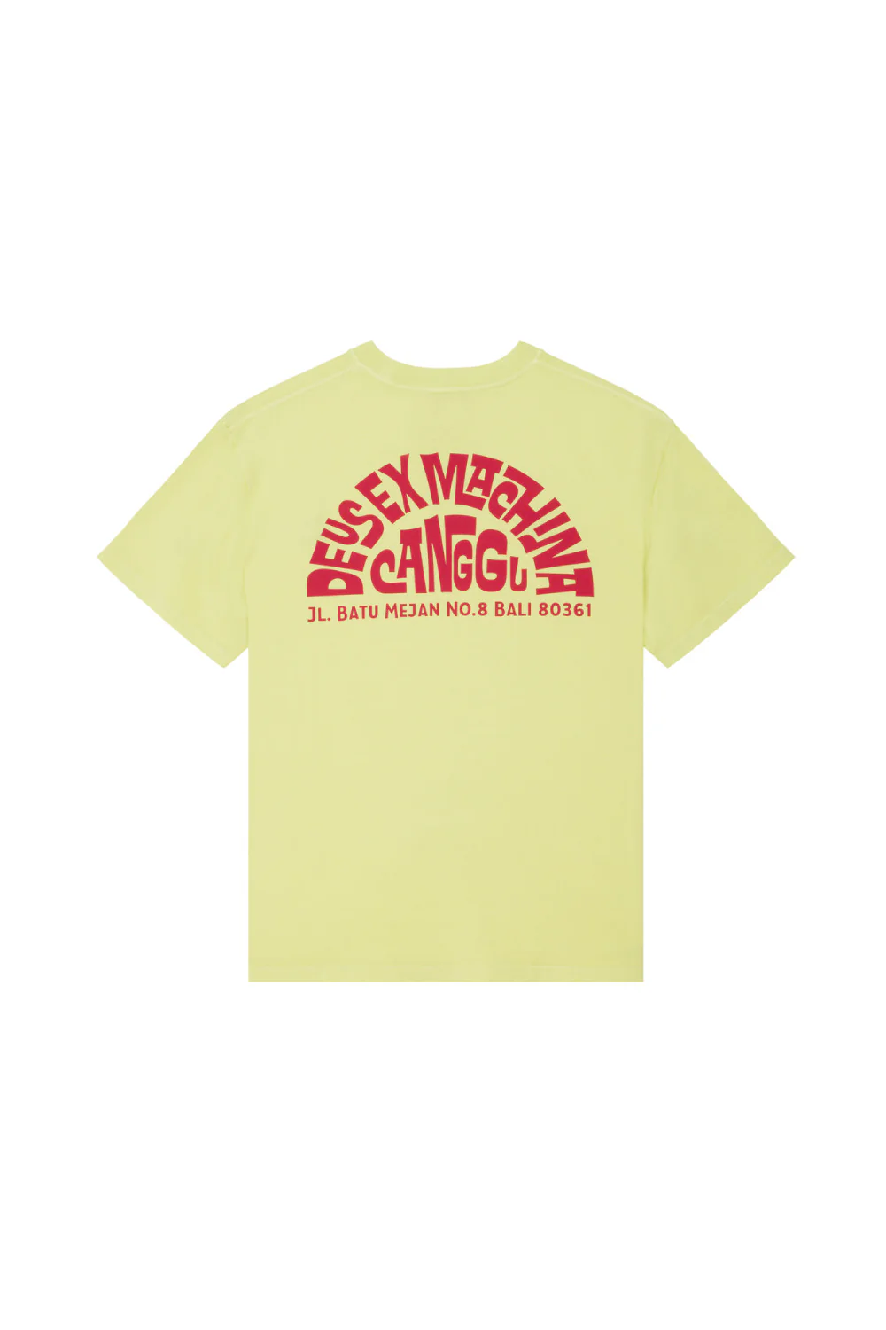 Deus Canggu Address Mens T-Shirt Canary Yellow - Image 8