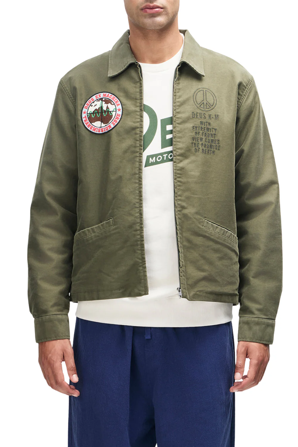 Deus Fugazi Souvenir Mens Jacket Pine Green