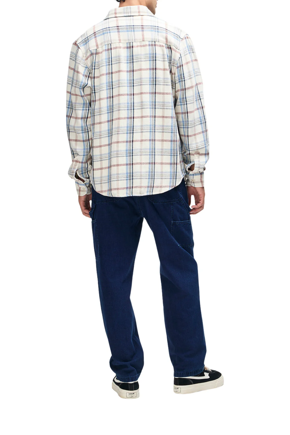 Deus Vacay Mens Check Shirt Natural Check - Image 4