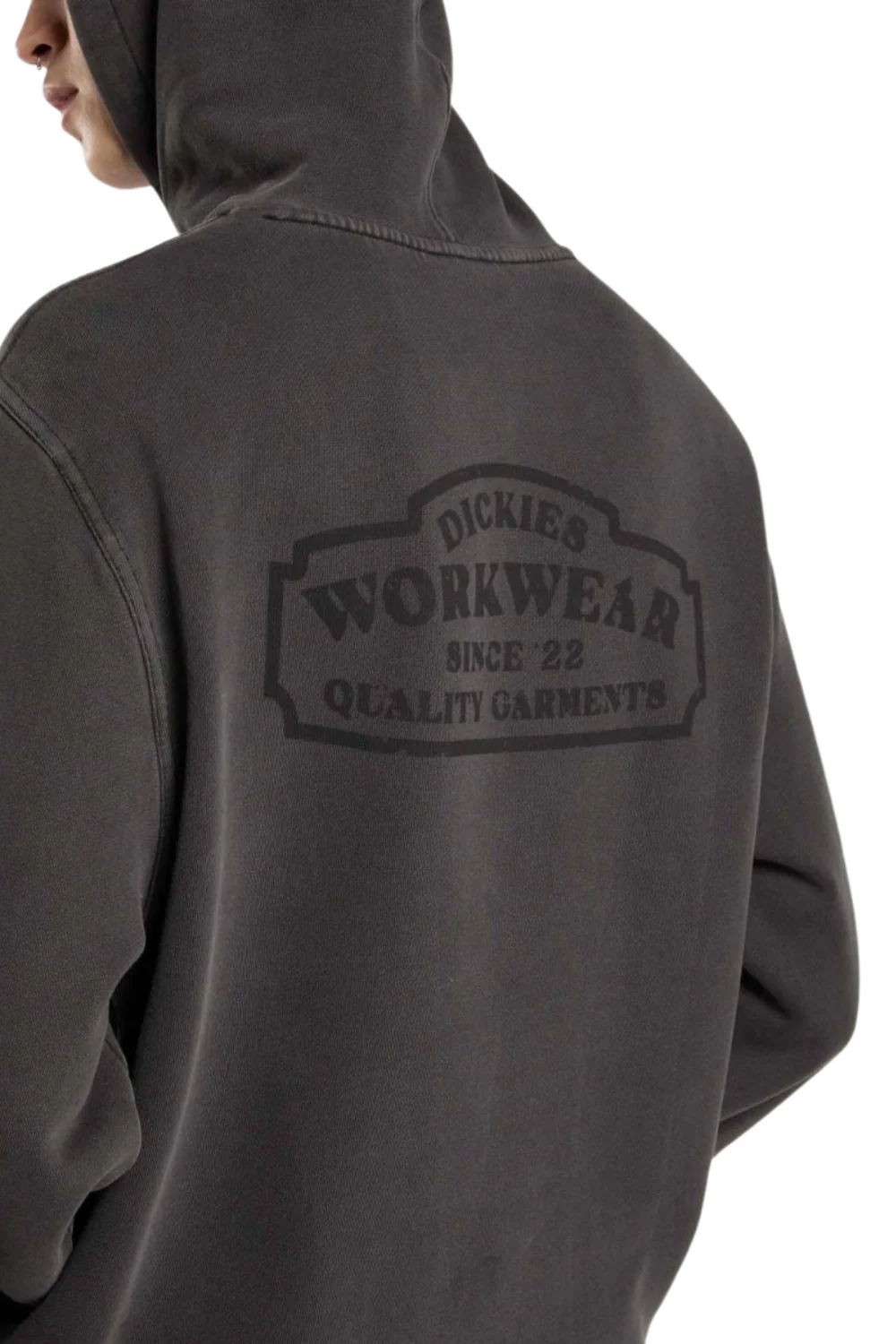 Dickies Christiana Garment Dye Pullover Hoodie Black - Image 3