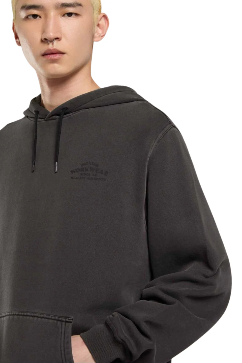 Dickies Christiana Garment Dye Pullover Hoodie Black - Image 4