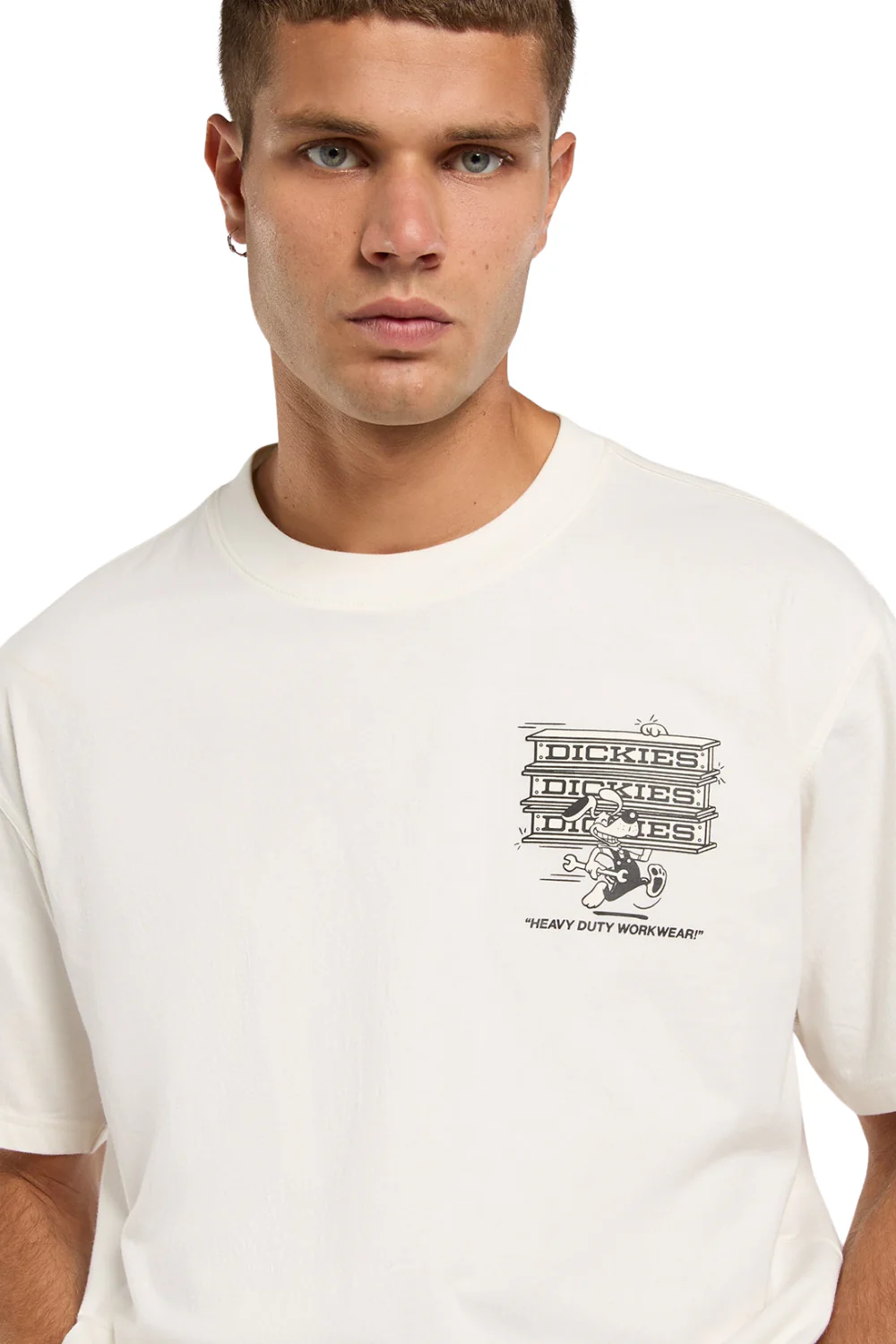 Dickies Lyndyll Mens T-Shirt Egret - Image 3