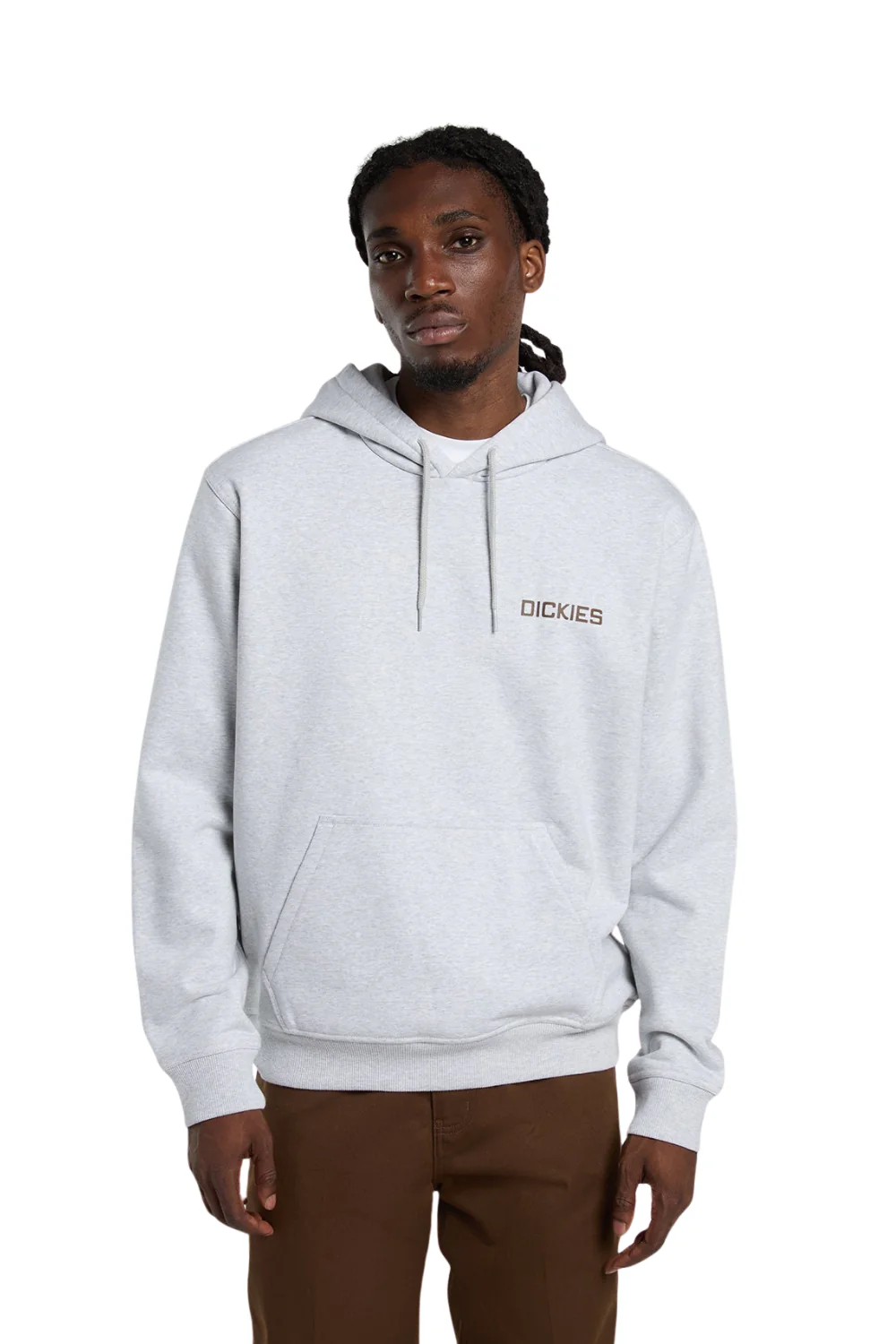 Dickies Payson Mens Hoodie Light Gray - Image 2