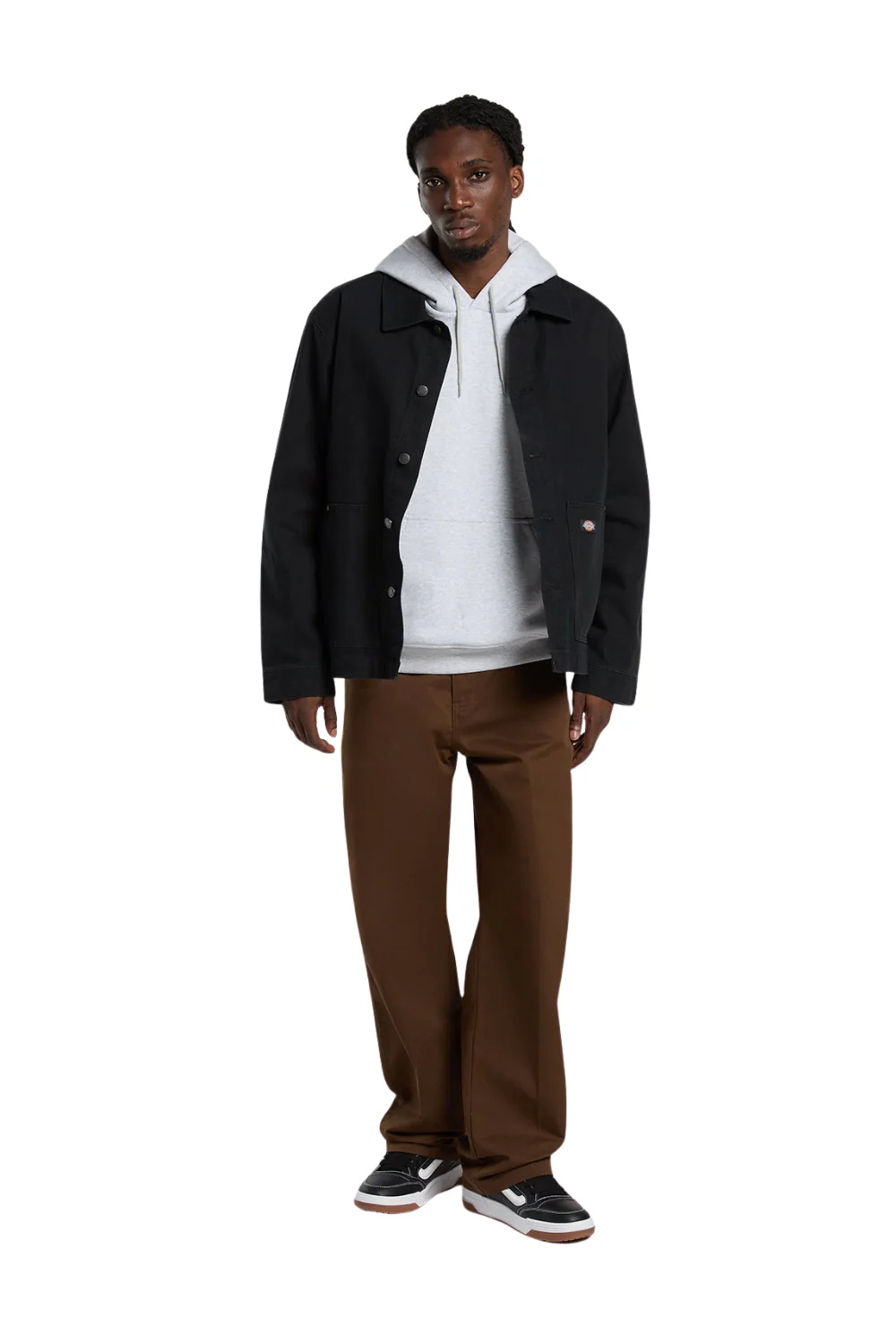 Dickies Payson Mens Hoodie Light Gray - Image 3