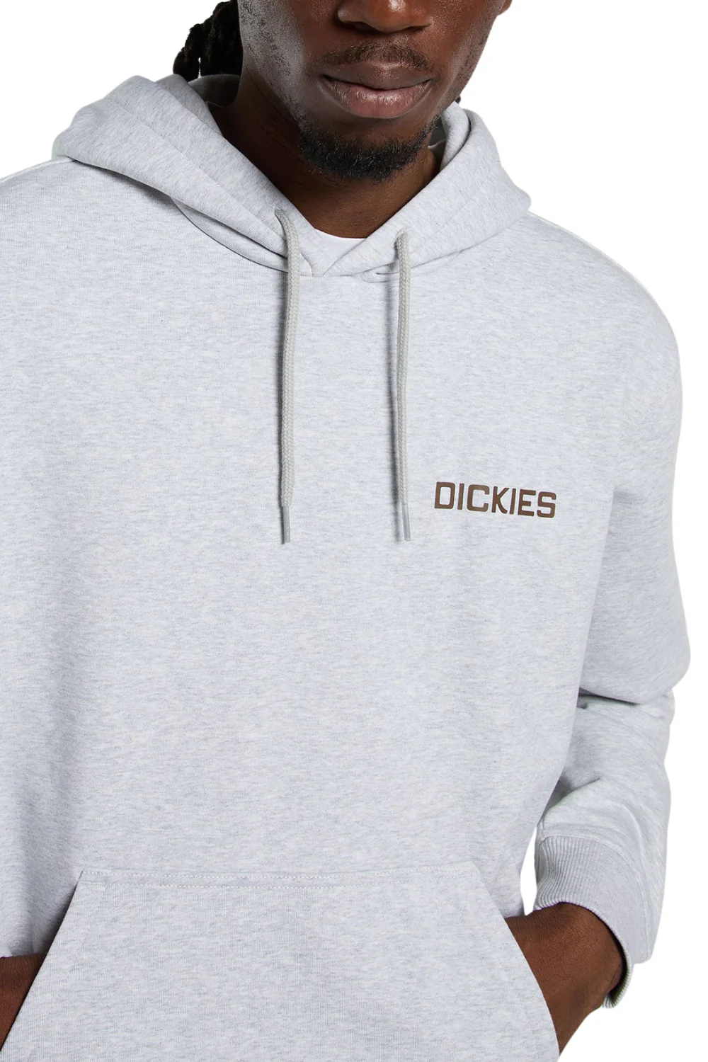 Dickies Payson Mens Hoodie Light Gray - Image 4