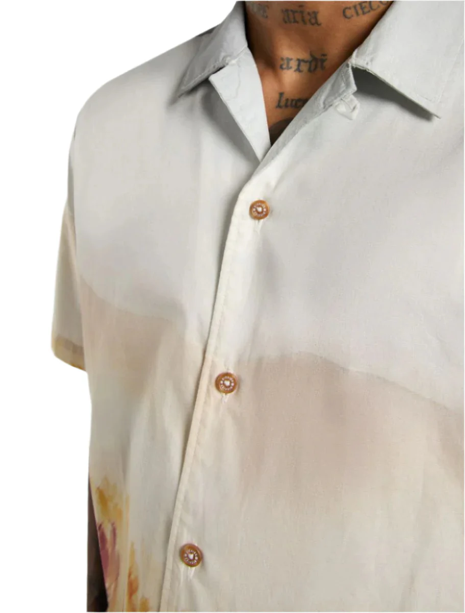 Dickies Running Wild Shirt Short Sleeve Oak Buff - Image 3