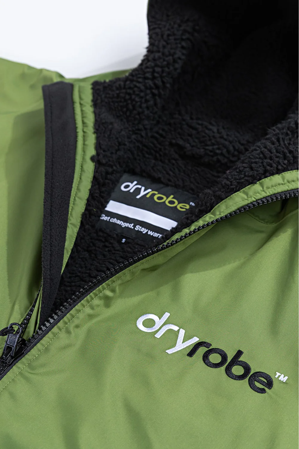 Dryrobe Advance Long Sleeve Changing Robe Forest Green/Black - Image 9