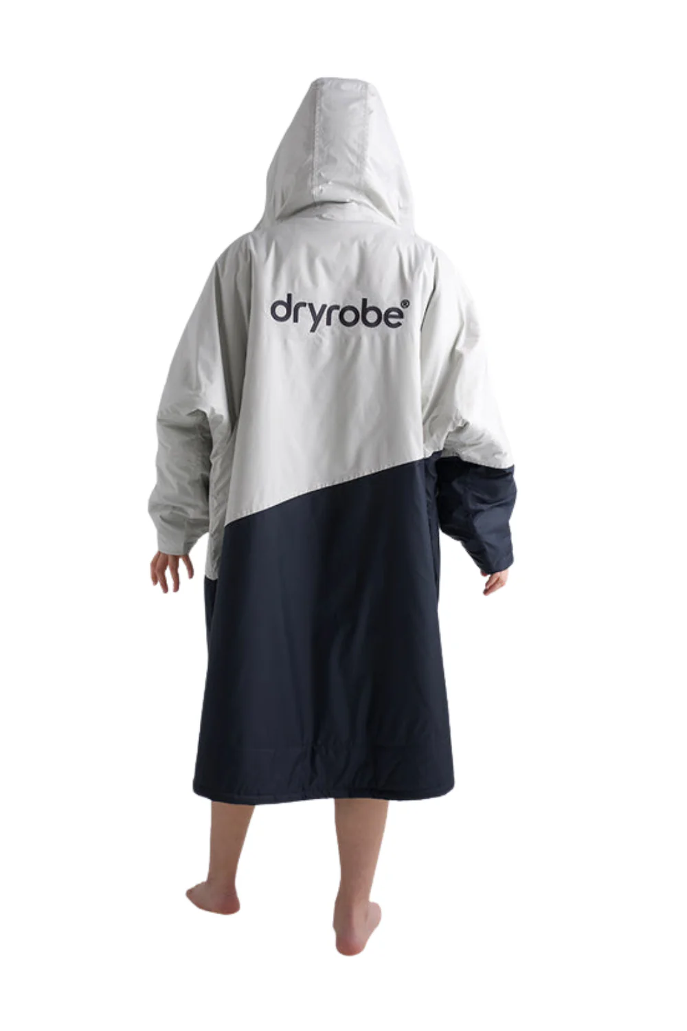 Dryrobe Advance Adults Long Sleeve Changing Robe Anthracite/Lime - Image 2