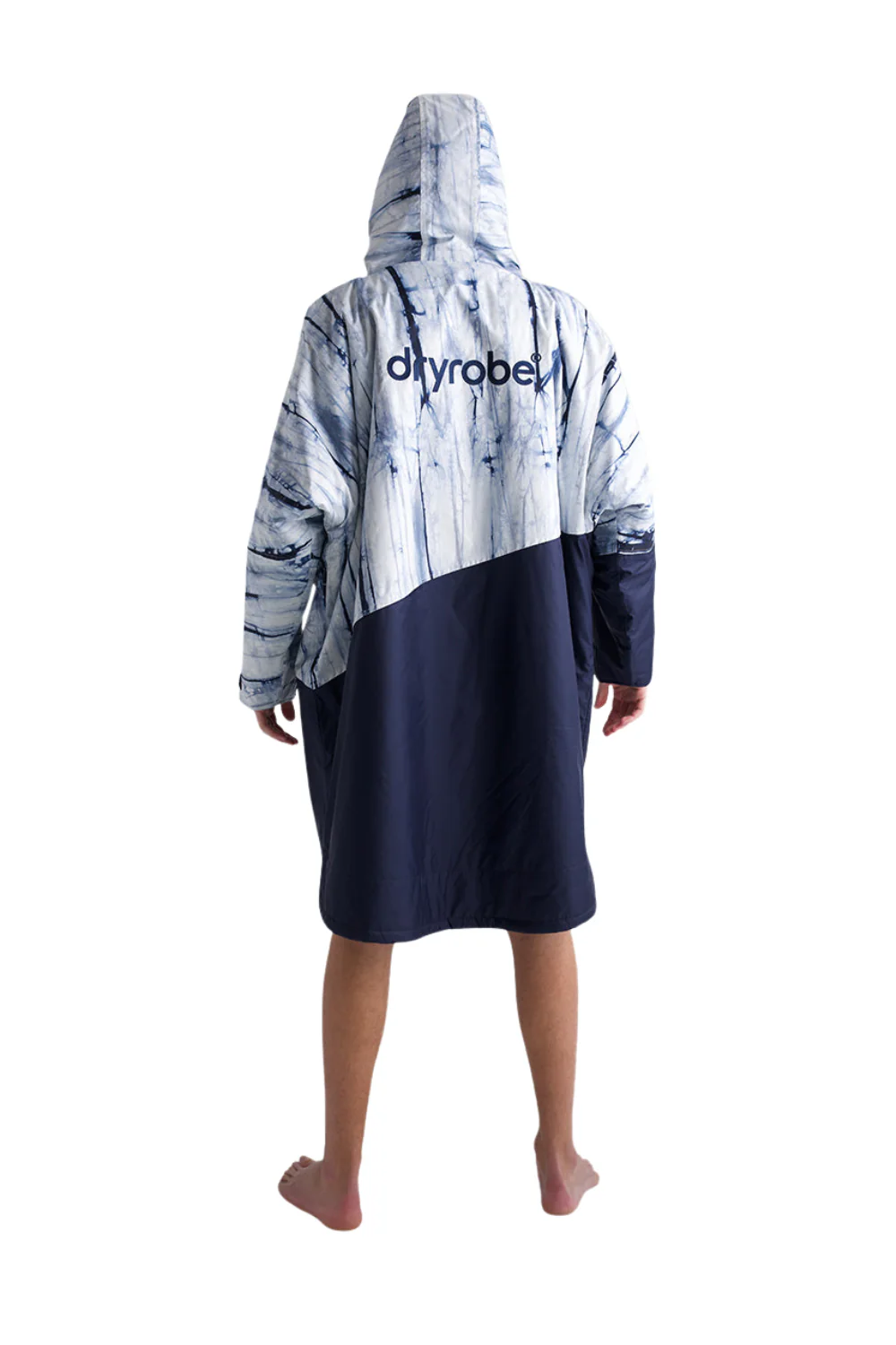 Dryrobe Advance Adults Long Sleeve Changing Robe Batik/Blue - Image 2