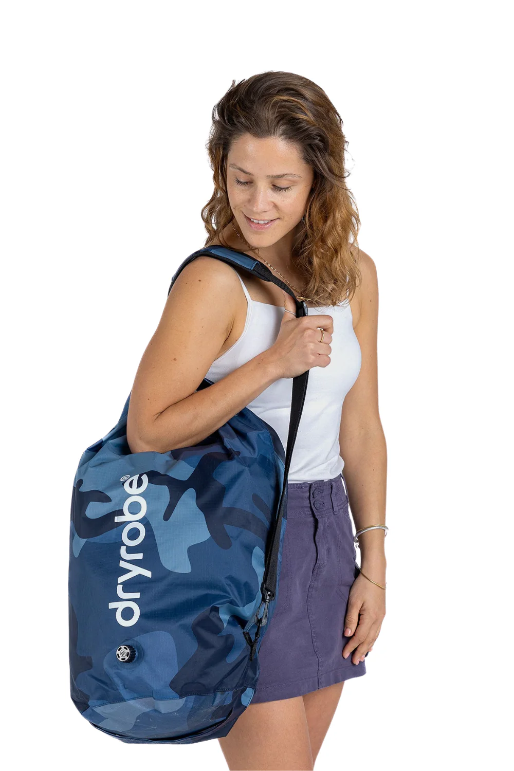 Dryrobe 33L Compression Travel Bag Blue Camouflage - Image 2