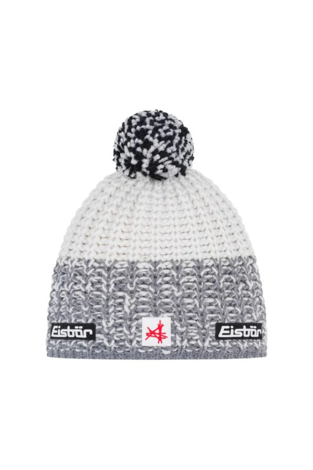 Eisbar Refocus Pompon Ski Austria Beanie Grey/White