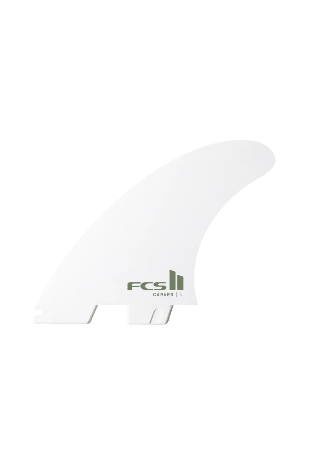 FCS II Carver PC White Edition Large Tri Surfboard Fins White
