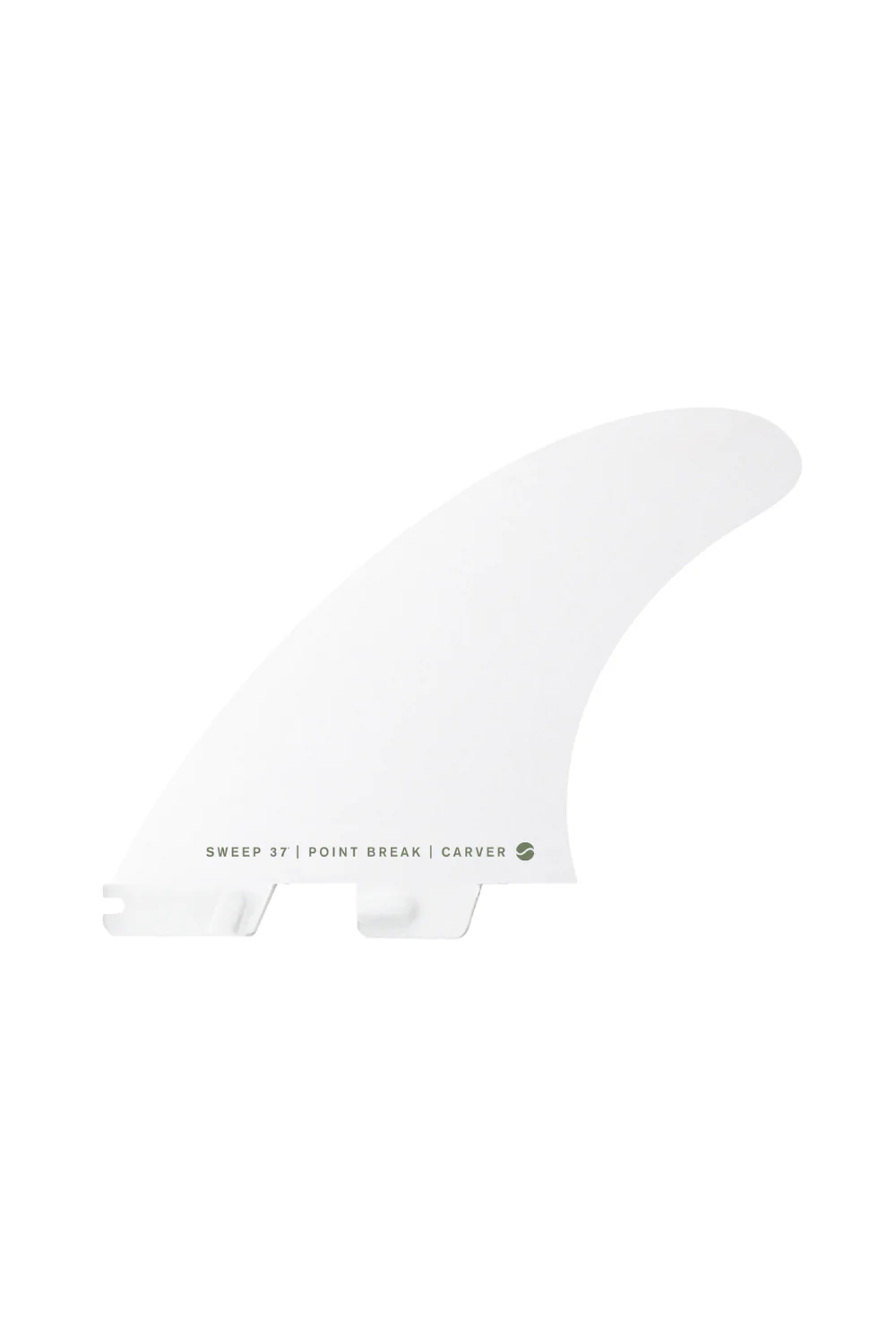 FCS II Carver PC White Edition Large Tri Surfboard Fins White - Image 2