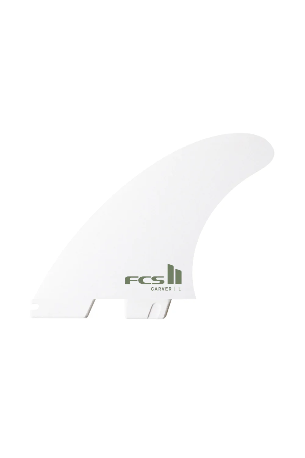 FCS II Carver PC White Edition Medium Tri Surfboard Fins White