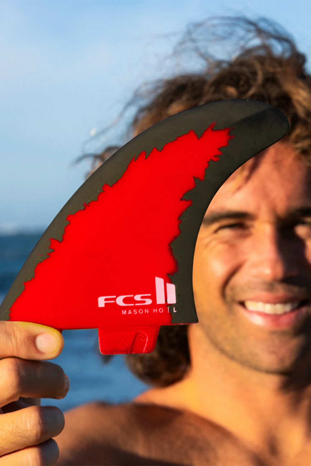 FCS II Mason Ho PC Aircore Surfboard Tri Fin Set Code Red - Image 3