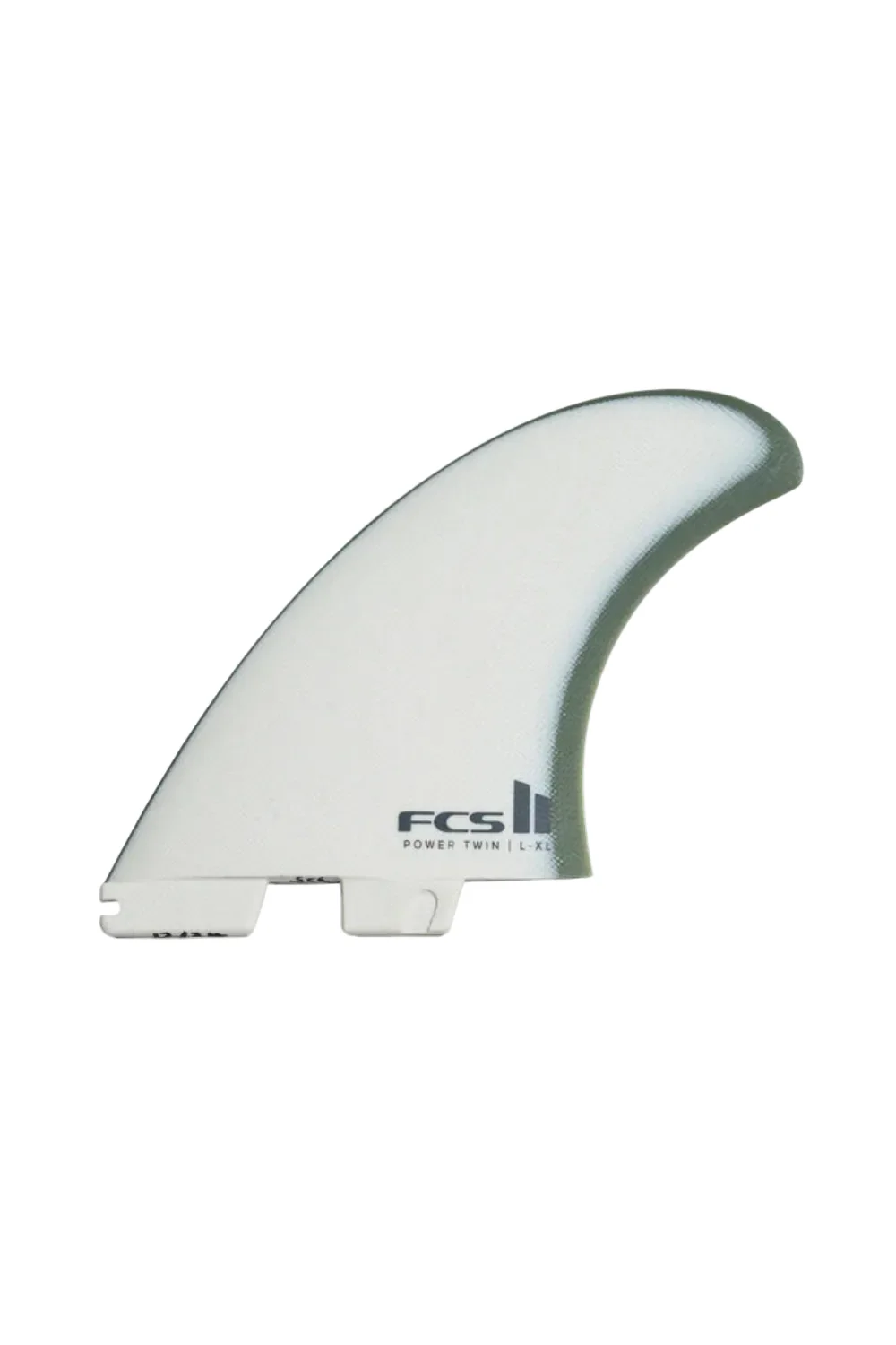 FCS II Power Twin+1 PG Surfboard Fins Natural/Alpine